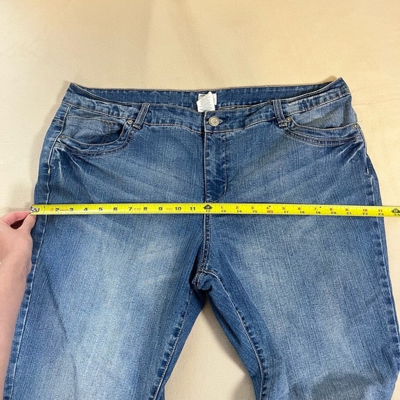 JMS Just My Size Jeans Womens 20W Butterfly Stretch Classic High Rise Plus Y2K - Picture 7 of 16